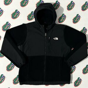 Women's North Face Denali Hooded Jacket Sweater Hoodie Size XL